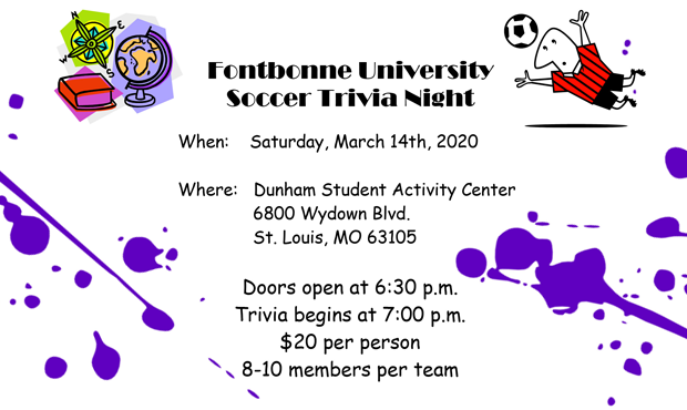 Women's And Men's Soccer Announces Trivia Night Date