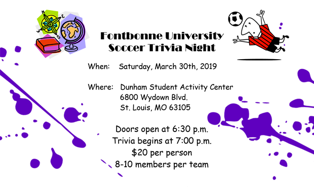 Women's And Men's Soccer Announce Trivia Night Date