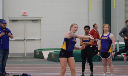 Bay Leads Griffins In The Pentathlon At The Polar Bear Invite