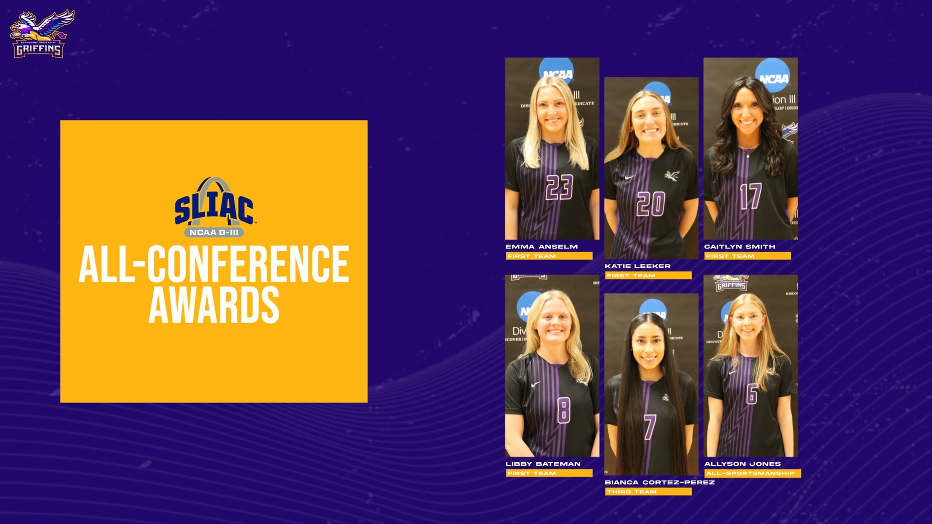 Six Griffins Earned All-Conference Awards Thumbnail